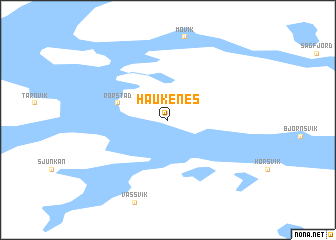 map of Haukenes