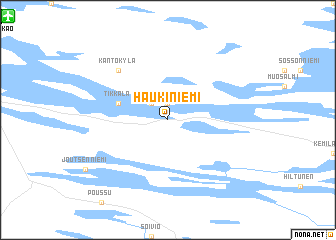 map of Haukiniemi