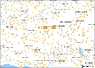 map of Haŭn-dong