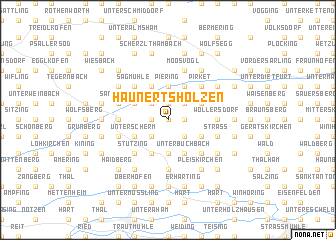 map of Haunertsholzen