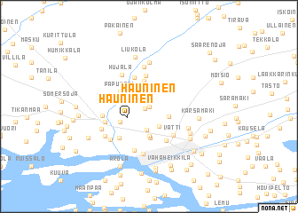 map of Hauninen