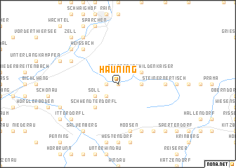 map of Hauning