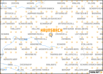 map of Haunsbach