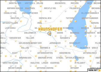 map of Haunshofen