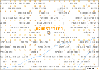 map of Haunstetten