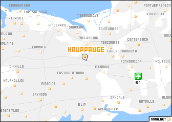 map of Hauppauge