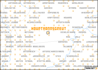 map of Hauptmannsgreut