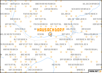 map of Hausach-Dorf