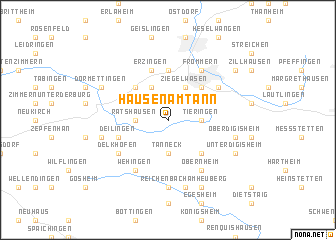 map of Hausen am Tann