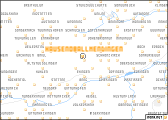 map of Hausen ob Allmendingen