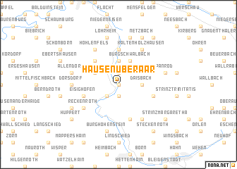 map of Hausen über Aar