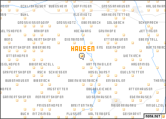 map of Hausen