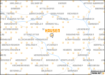 map of Hausen