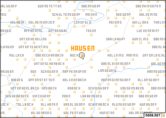 map of Hausen