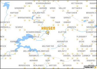 map of Hausen