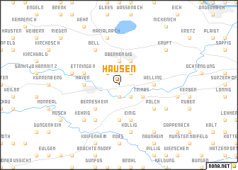 map of Hausen
