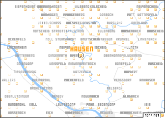 map of Hausen