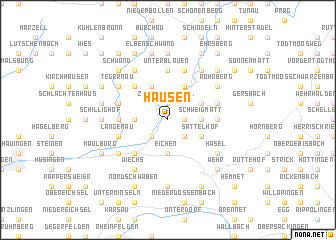 map of Hausen