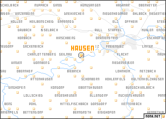 map of Hausen