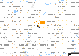 map of Hausen