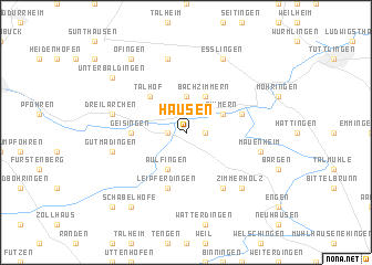 map of Hausen