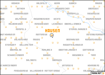 map of Hausen