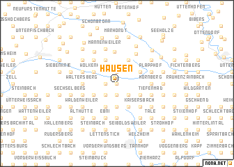 map of Hausen