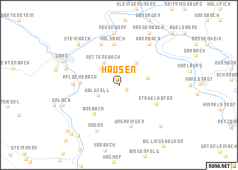 map of Hausen