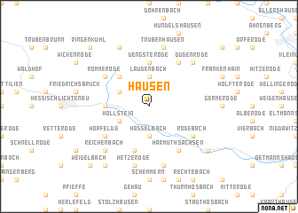 map of Hausen