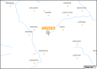 map of Hausen