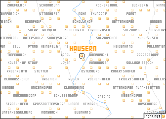 map of Häusern