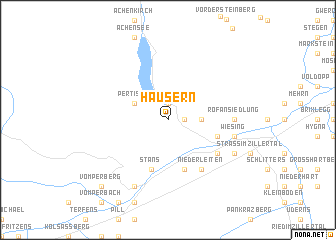 map of Häusern