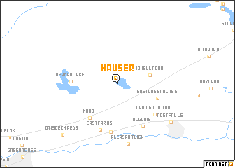 map of Hauser