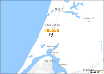 map of Hauser