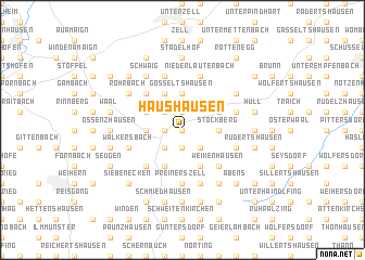 map of Haushausen