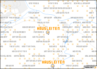 map of Hausleiten