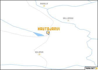 map of Hautajärvi