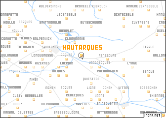 map of Haut-Arques