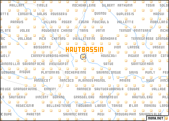 map of Haut Bassin