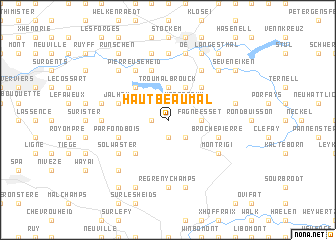 map of Haut Beaumal