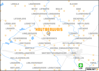 map of Haut Beauvais