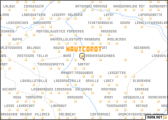 map of Haut Corot