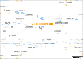 map of Haut Coudreau