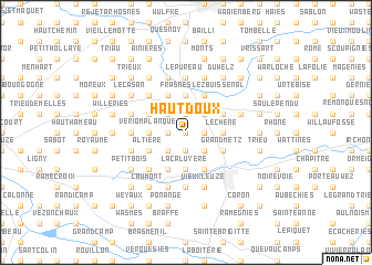 map of Haut Doux