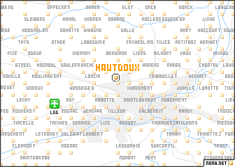 map of Haut Doux