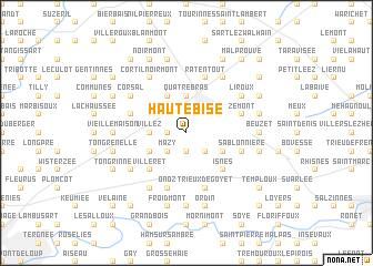 map of Haute Bise