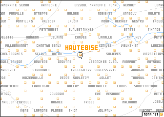 map of Haute Bise