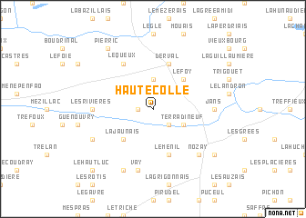 map of Haute Colle