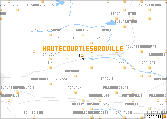 map of Hautecourt-lès-Broville