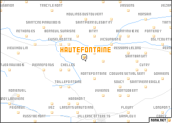 map of Hautefontaine